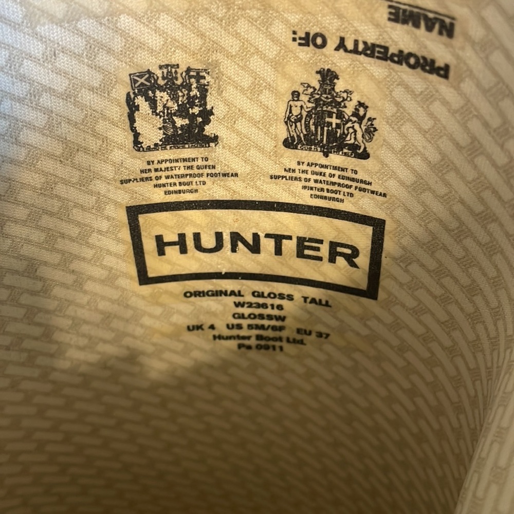 Womens Tall Gloss Hunter Boots - Picture 3 of 5